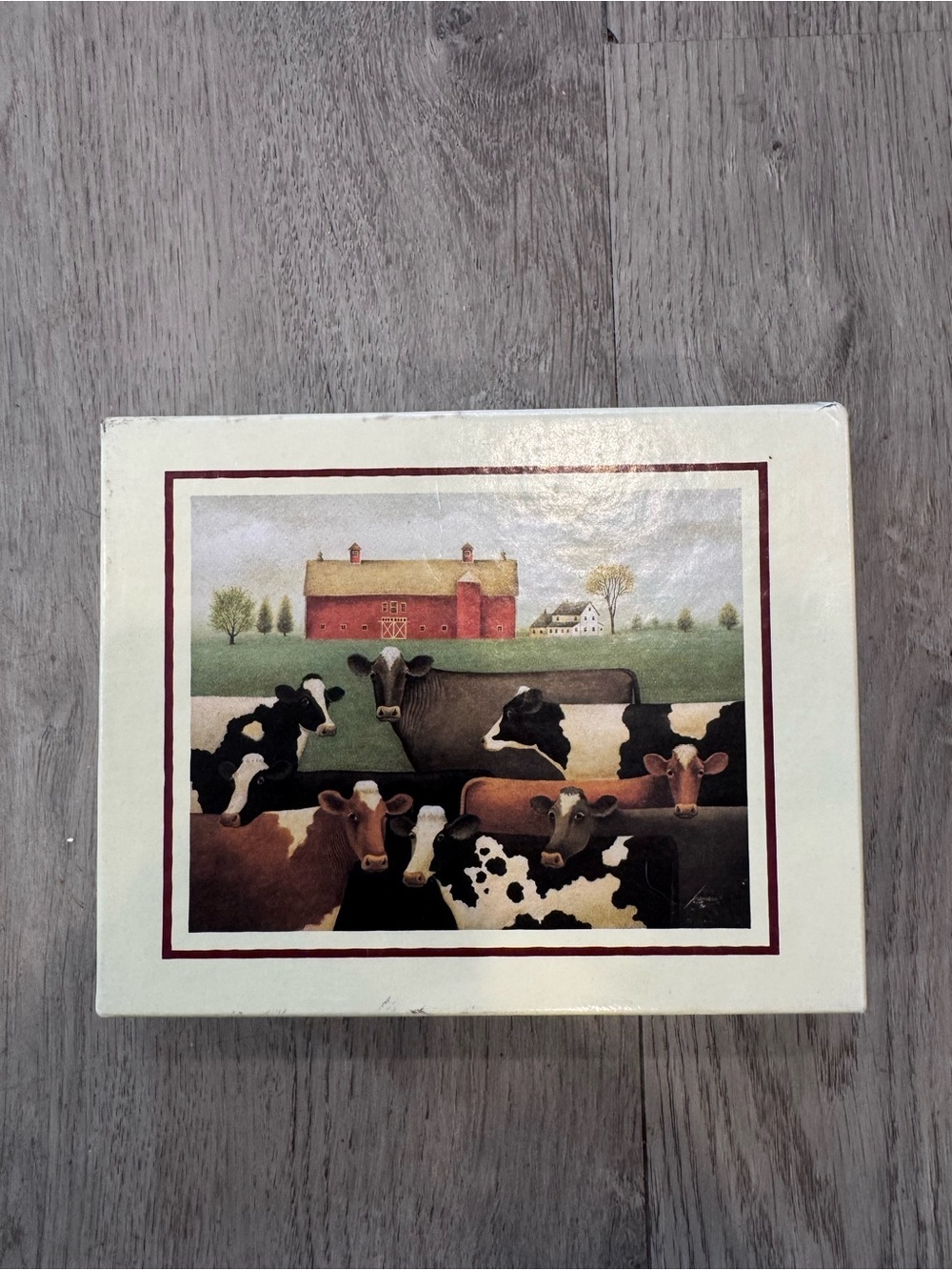 Eight Cows by Lowell Herrero 12 Greeting Cards W/ Envelopes 1991 Vintage Farm